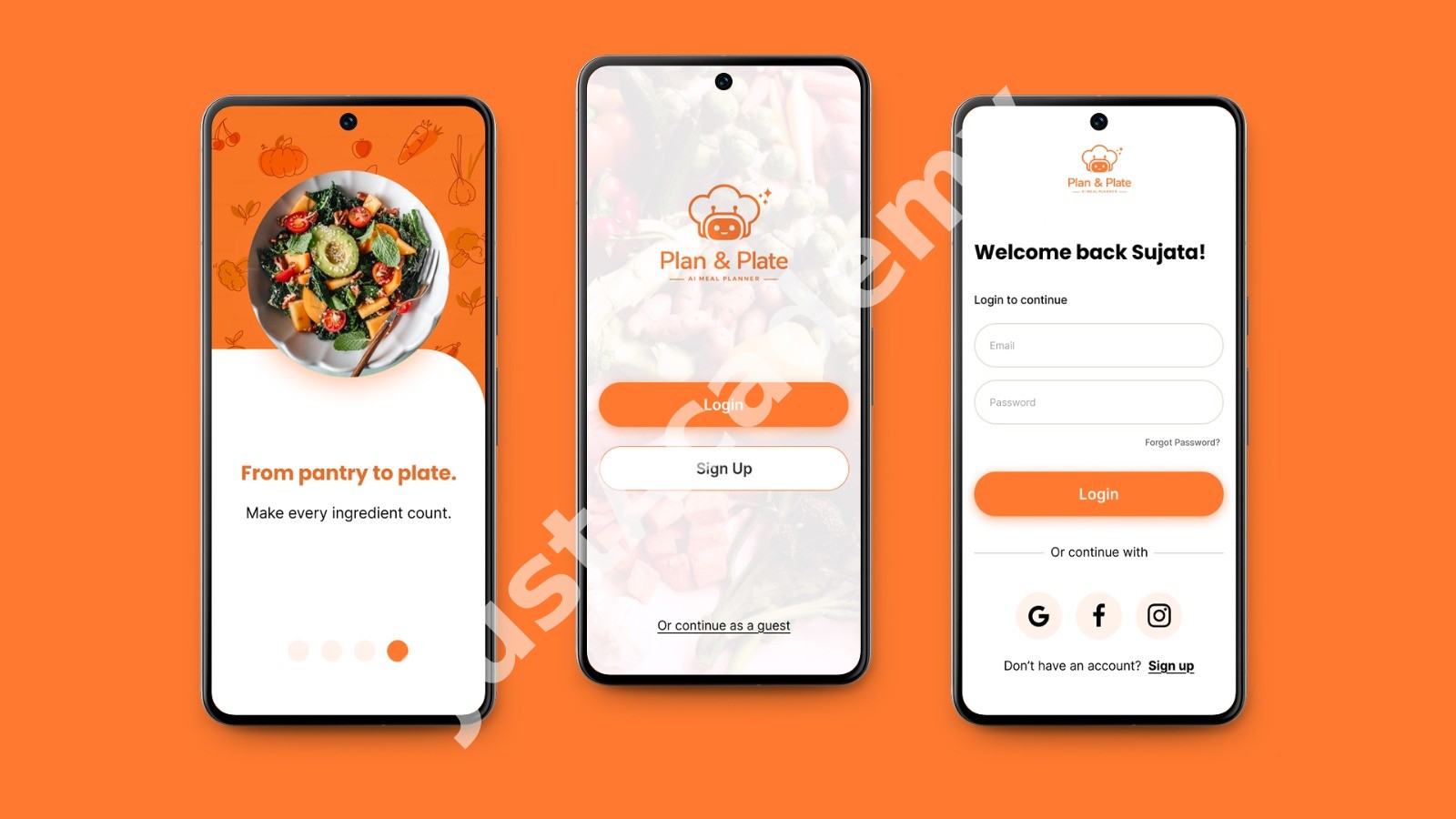 Plan and Plate – Food App UI/UX Design screenshot 2